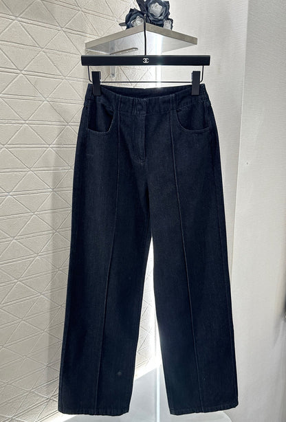25 Retro Denim Jacket and Pants Set