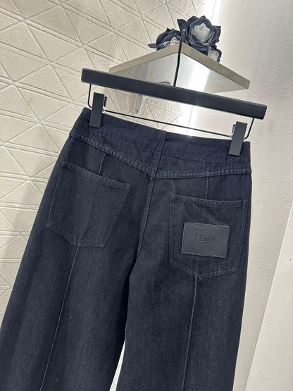 25 Retro Denim Jacket and Pants Set