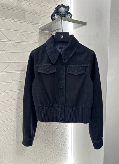 25 Retro Denim Jacket and Skirt Set