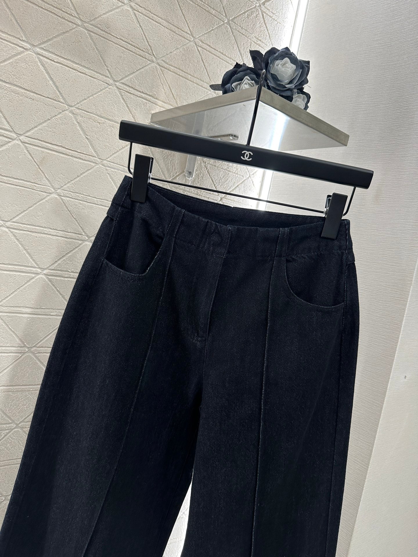 25 Retro Denim Jacket and Pants Set