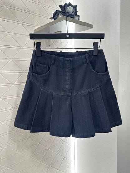 25 Retro Denim Jacket and Skirt Set