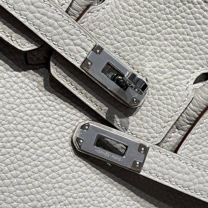 Birkin Pearl Gray and Silver Togo Leather 250048