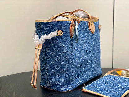 Neverfull MM 31cm Blue Denim