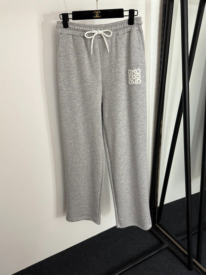 25 New Logo Embroidery Long Sleeve Pullover Sweatshirt + Casual Long Pants Sports Suit