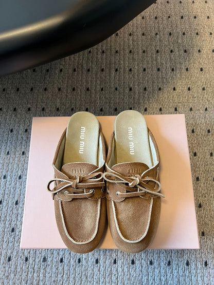 M 25ss soft sole British style thick sole loafers