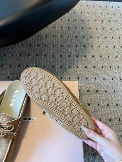 M 25ss soft sole British style thick sole loafers