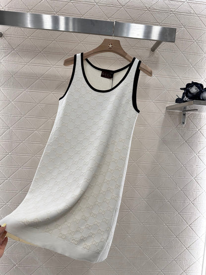 2025 new product Knitted vest dress