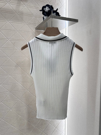 2025 new product Striped knitted vest