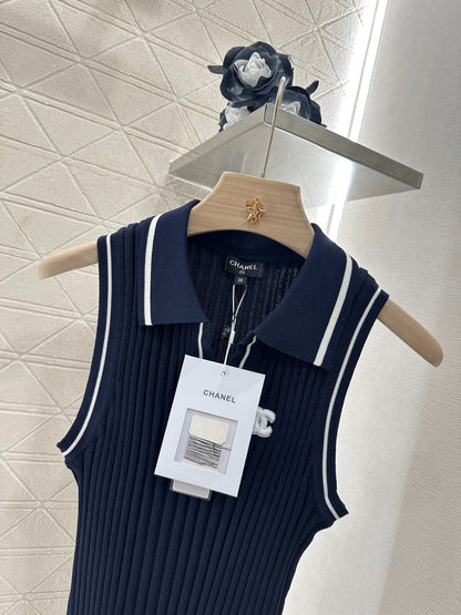2025 new product Striped knitted vest
