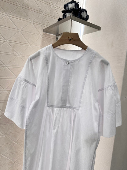 2025 new product Wide sleeve dress