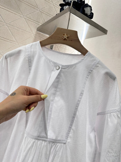 2025 new product Wide sleeve dress