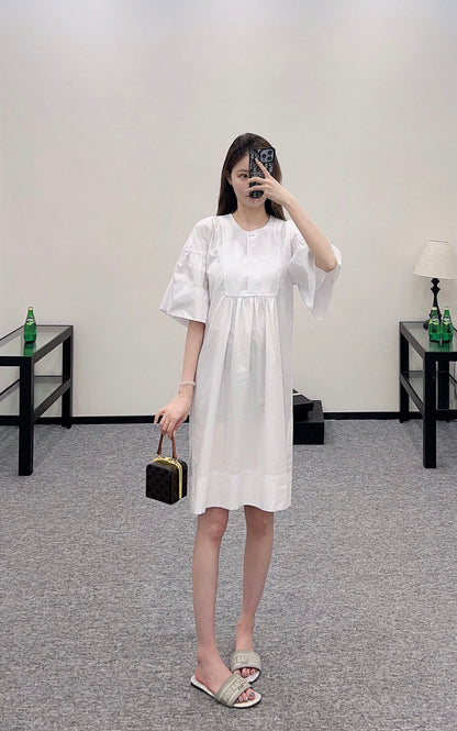 2025 new product Wide sleeve dress