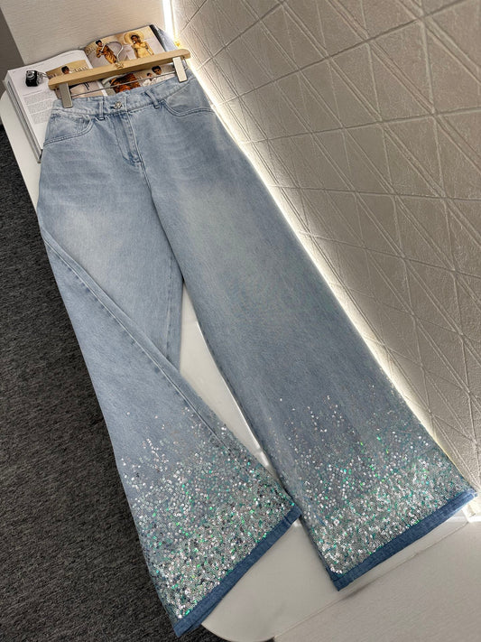 2025 new products Sequin jeans