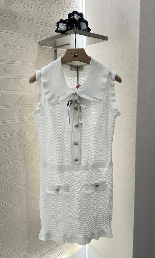 2025 new product Knitted vest dress