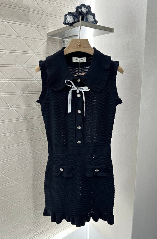 2025 new product Knitted vest dress