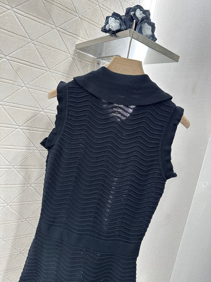 2025 new product Knitted vest dress