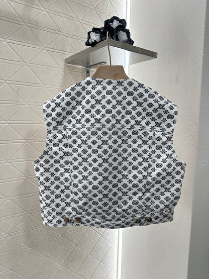 2025 new product Denim vest and short skirt set