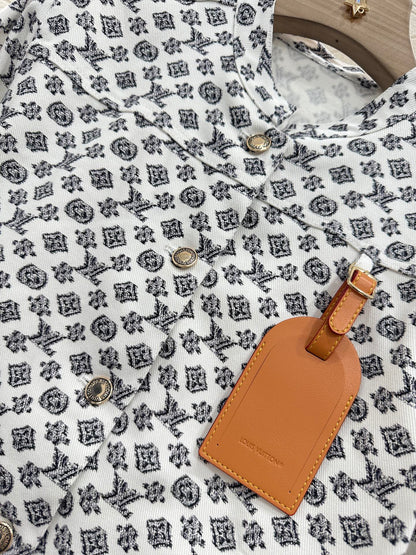 2025 new product Denim jacket and shorts set