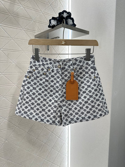 2025 new product Denim jacket and shorts set