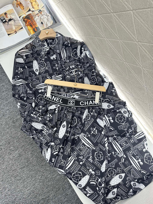 2025 new products Shirt and skirt suit