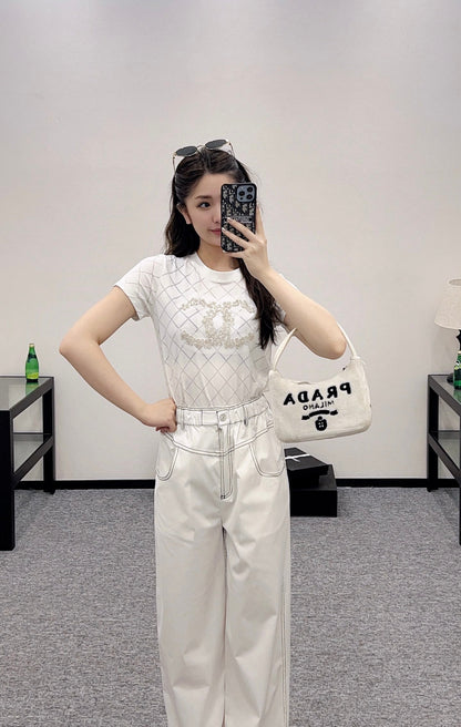 C 2025 new products High waist trousers