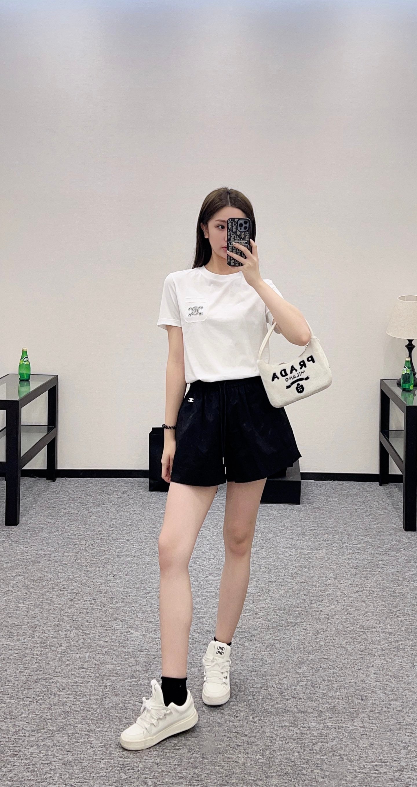 C*♥New arrival Embroidered shorts