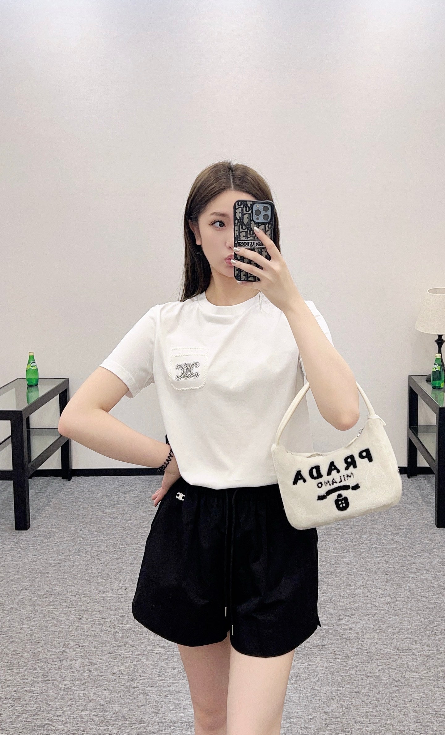 C*♥New arrival Embroidered shorts
