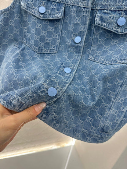 New Arrival Denim vest and shorts set