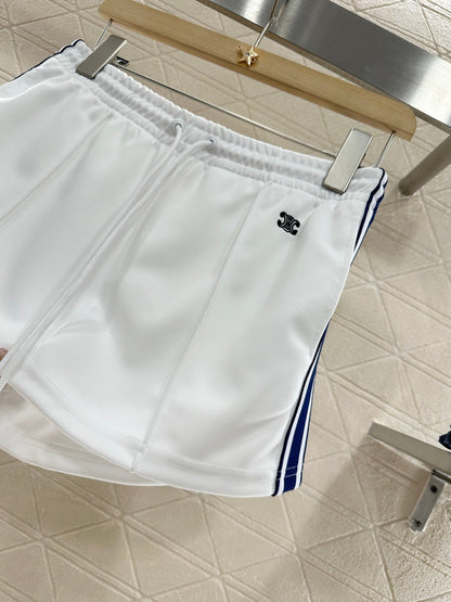 2025 new product Embroidered jacket and shorts set