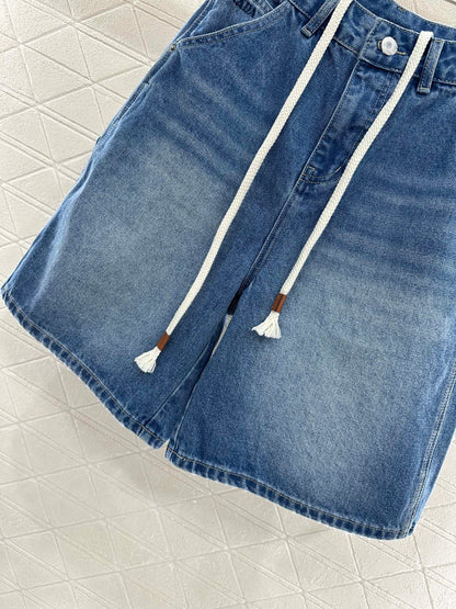 P*♥2025 new products Denim shorts