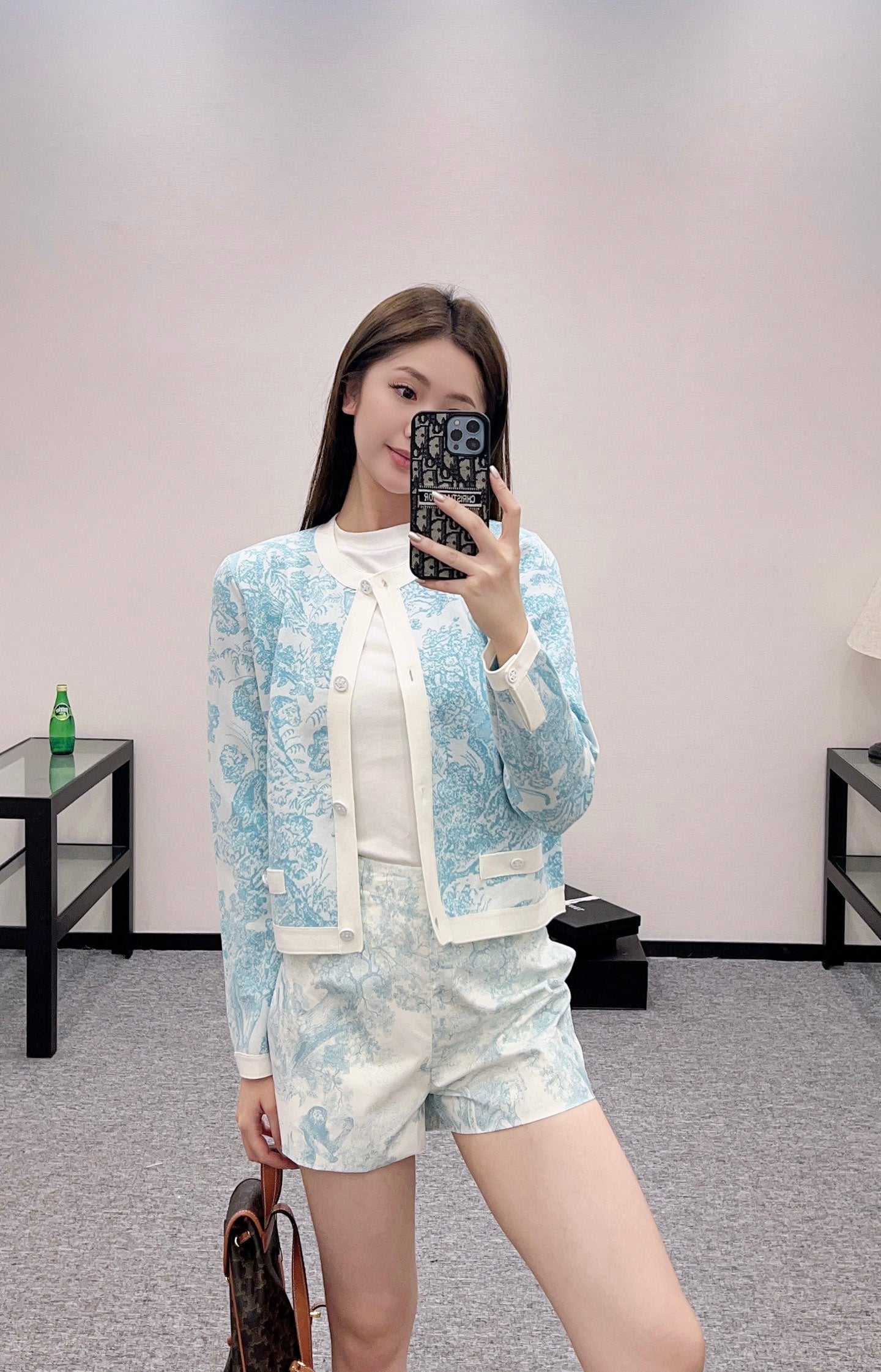 2025 new product Jacquard knitted cardigan