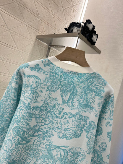 2025 new product Jacquard knitted cardigan