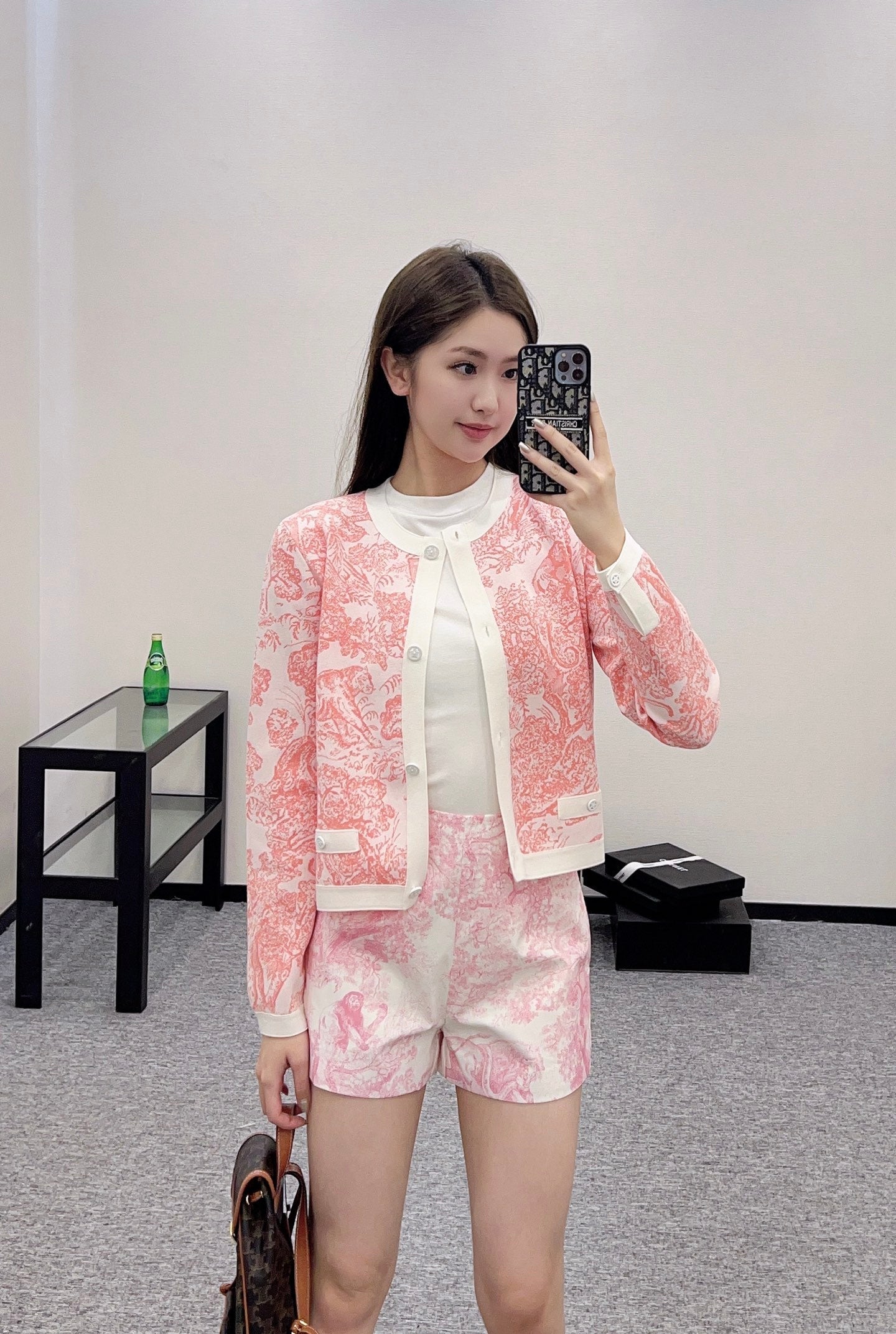 2025 new product Jacquard knitted cardigan