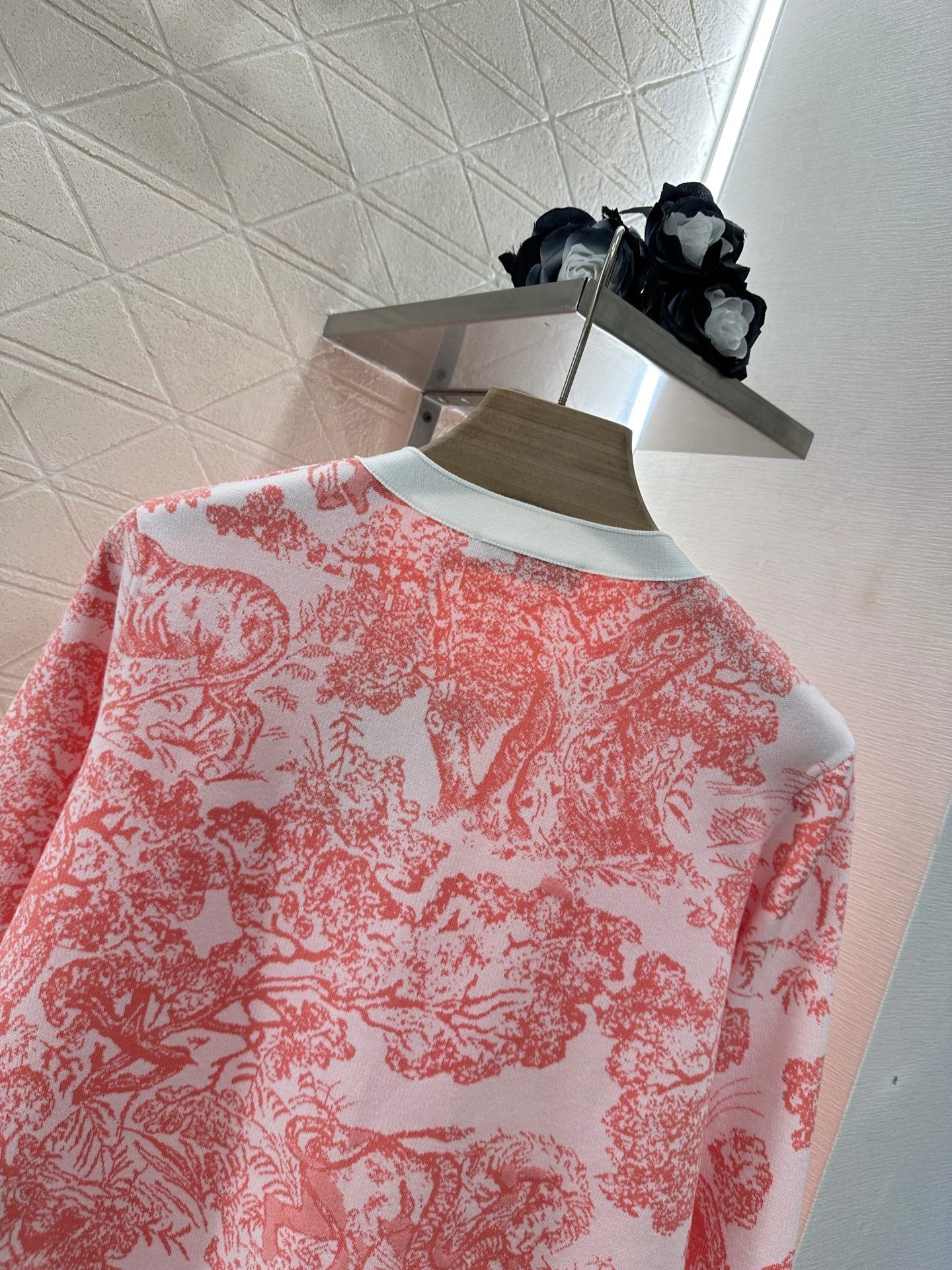 2025 new product Jacquard knitted cardigan