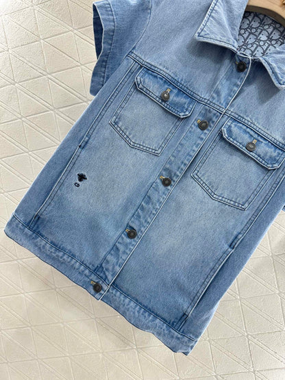 2025 new product Denim jacket and shorts set