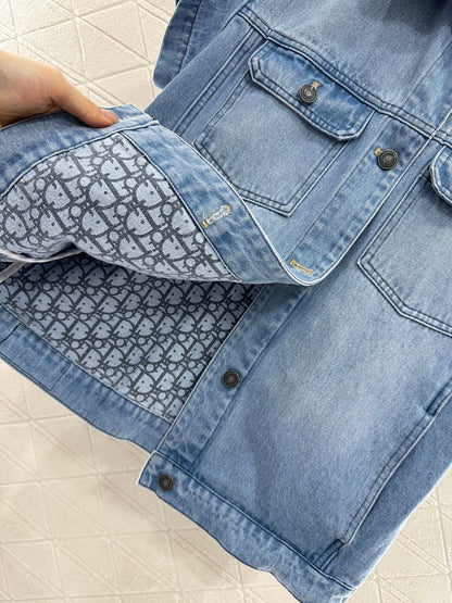 2025 new product Denim jacket and shorts set