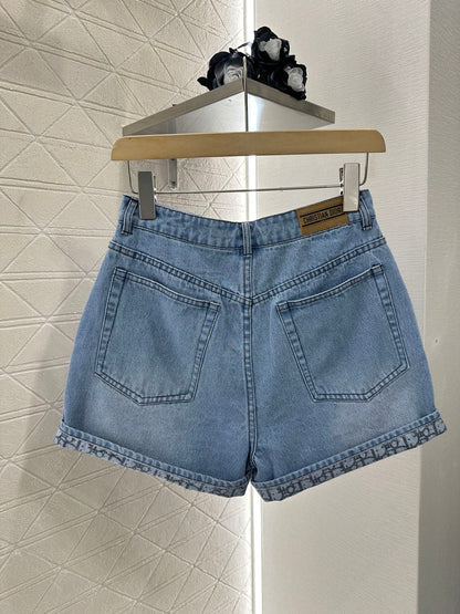2025 new product Denim jacket and shorts set