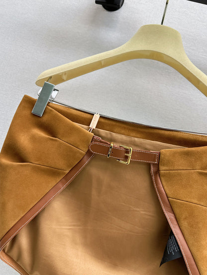25ss suede tube top