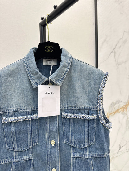 25ss denim vest