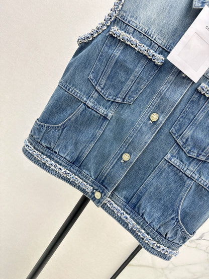 25ss denim vest