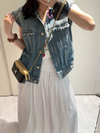 25ss denim vest