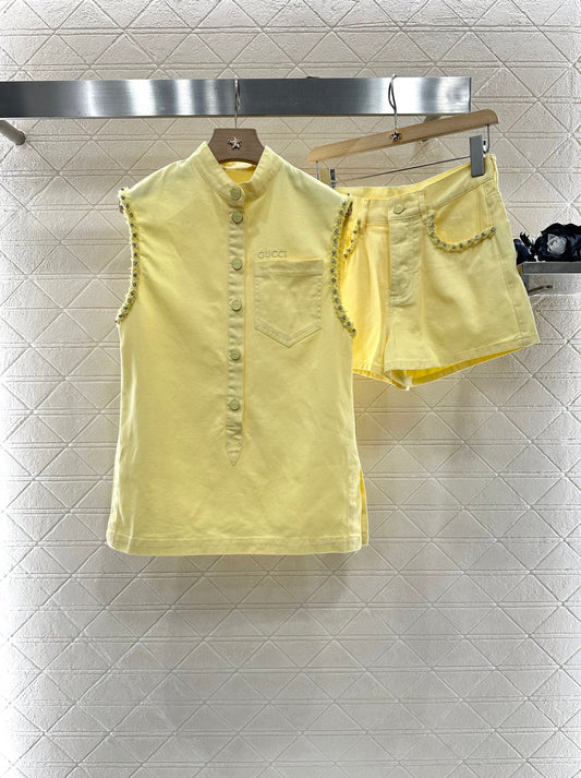 2025 new products Top and shorts set
