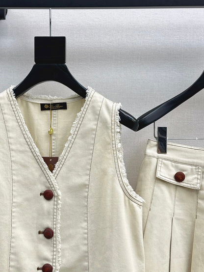 Loro 25ss denim suit