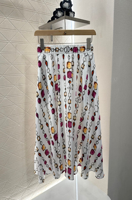 25 new product Printed gemstone skirt