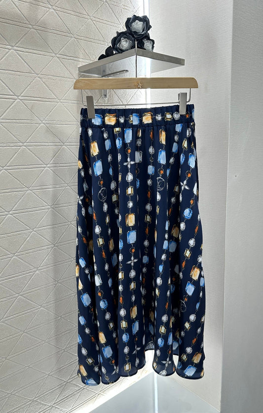 25 new product Printed gemstone skirt