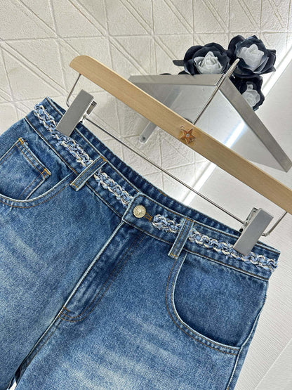 2025 new product Denim vest shorts set