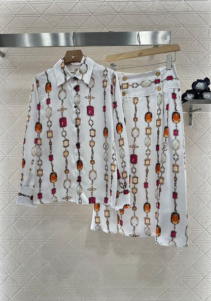 2025 new products Shirt and skirt suit
