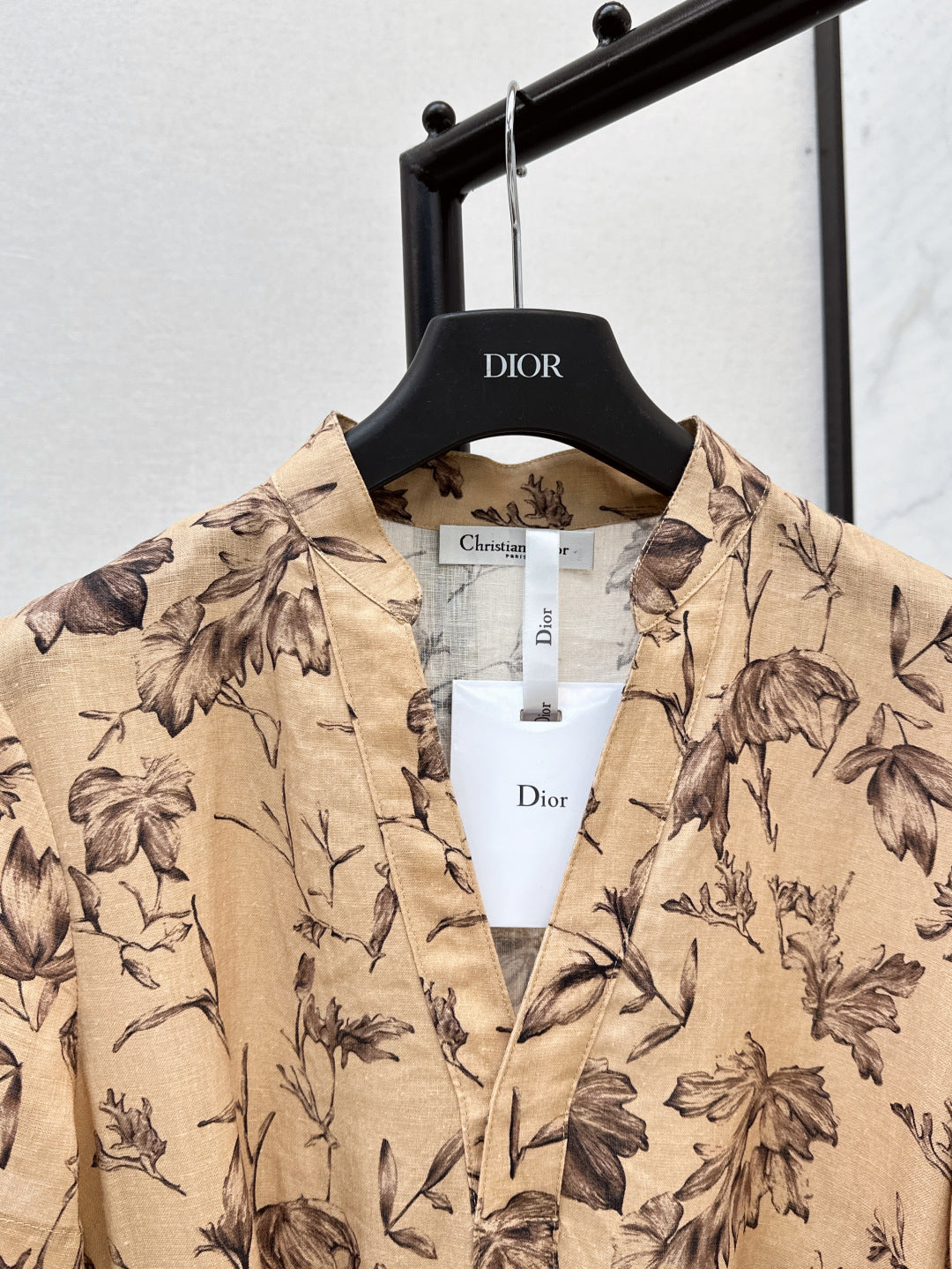 25ss linen print dress