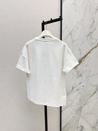 25ss embroidered t-shirt