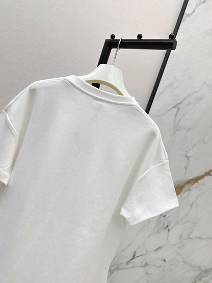 25ss embroidered t-shirt